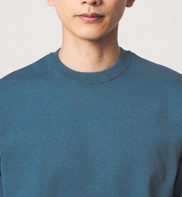 UNITED ARROWS green label relaxing「A+ MOULINE ポリエステル クルーネック ニット」|ニット・セーター|