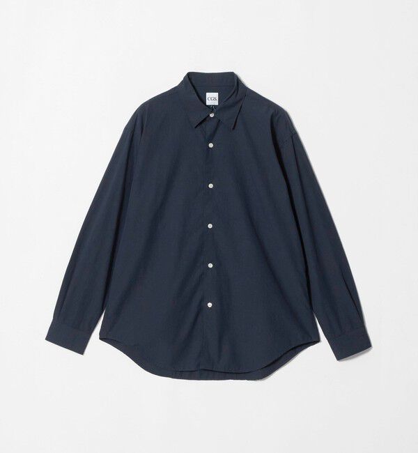 California General Store「＜CGS.＞オーガニックコットン タイプライター レギュラーカラー シャツ」|シャツ・ブラウス|NAVY