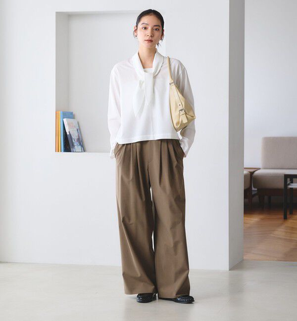BEAUTY&YOUTH UNITED ARROWS「【WEB限定 Wardrobe DAILY MINIMAL】スカーフ ボウタイブラウス ウォッシャブル」|シャツ・ブラウス|