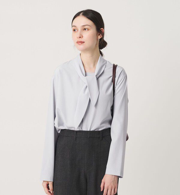 BEAUTY&YOUTH UNITED ARROWS「【WEB限定 Wardrobe DAILY MINIMAL】スカーフ ボウタイブラウス ウォッシャブル」|シャツ・ブラウス|