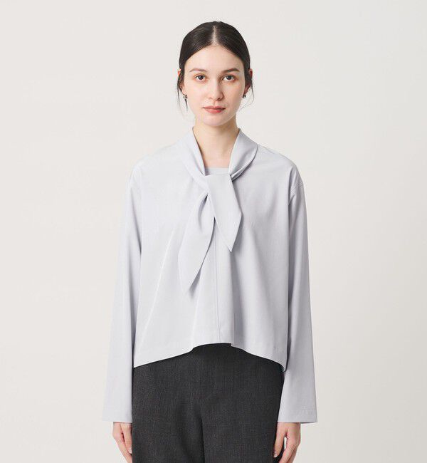 BEAUTY&YOUTH UNITED ARROWS「【WEB限定 Wardrobe DAILY MINIMAL】スカーフ ボウタイブラウス ウォッシャブル」|シャツ・ブラウス|
