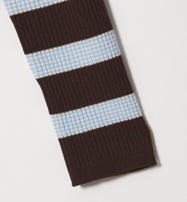 BEAUTY&YOUTH UNITED ARROWS「【WEB限定 Wardrobe DAILY MINIMAL】ボーダー ペプラムニットカーディガン」|カーディガン|