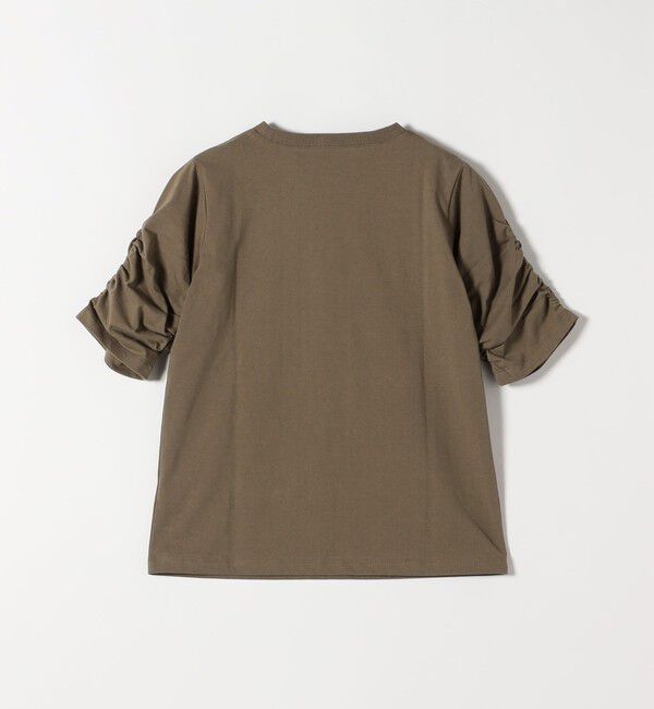 SHIPS any「SHIPS any:〈UVカット/接触冷感/吸水速乾/洗濯機可能〉USAコットン ギャザー TEE」|Tシャツ・カットソー|