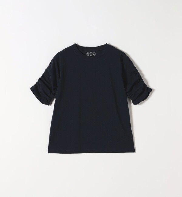 SHIPS any「SHIPS any:〈UVカット/接触冷感/吸水速乾/洗濯機可能〉USAコットン ギャザー TEE」|Tシャツ・カットソー|