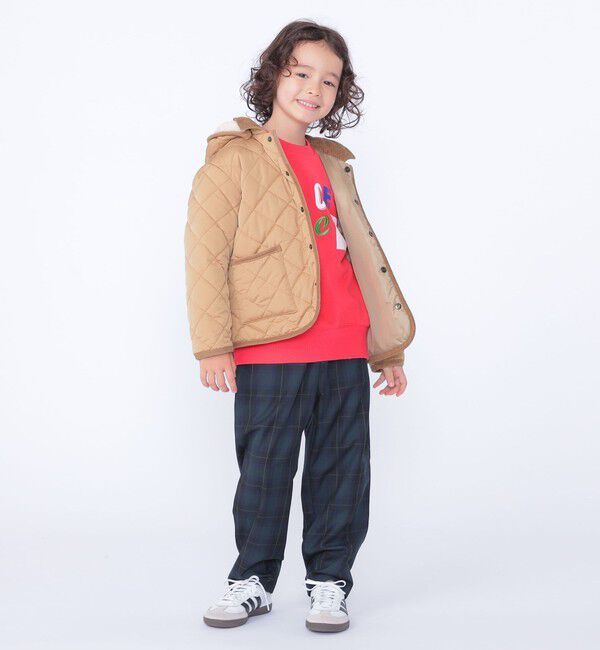 SHIPS KIDS「SHIPS KIDS:100～130cm /〈手洗い可能〉キルト フード ジャケット」|ブルゾン・スタジャン|