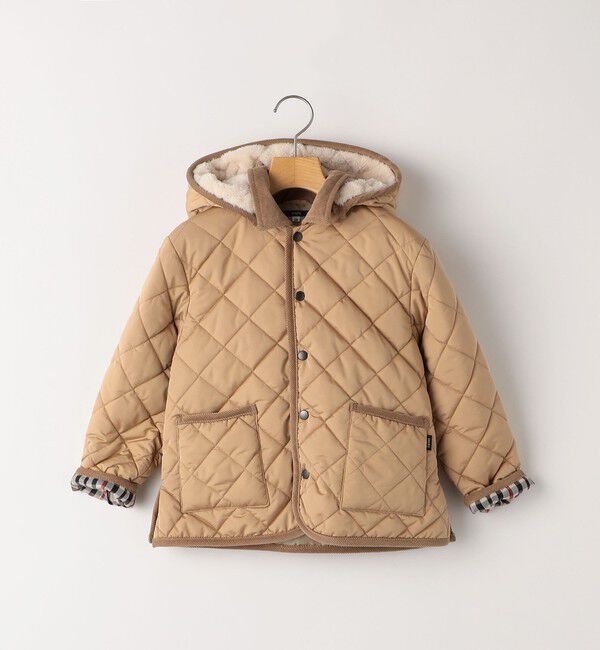 SHIPS KIDS「SHIPS KIDS:100～130cm /〈手洗い可能〉キルト フード ジャケット」|ブルゾン・スタジャン|