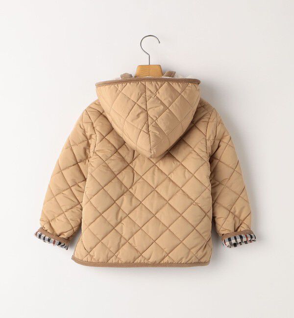 SHIPS KIDS「SHIPS KIDS:100～130cm /〈手洗い可能〉キルト フード ジャケット」|ブルゾン・スタジャン|
