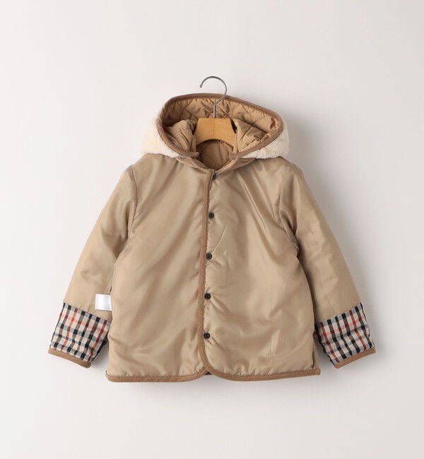 SHIPS KIDS「SHIPS KIDS:100～130cm /〈手洗い可能〉キルト フード ジャケット」|ブルゾン・スタジャン|
