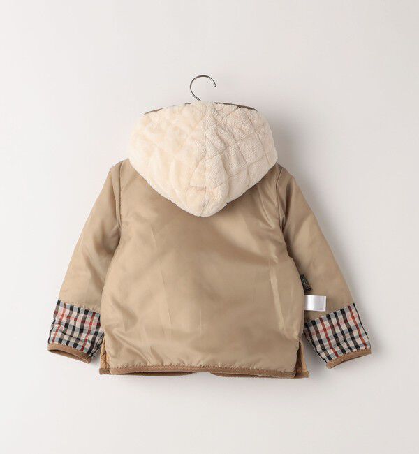 SHIPS KIDS「SHIPS KIDS:100～130cm /〈手洗い可能〉キルト フード ジャケット」|ブルゾン・スタジャン|