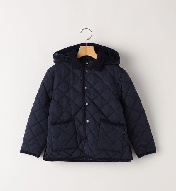 SHIPS KIDS「SHIPS KIDS:100～130cm /〈手洗い可能〉キルト フード ジャケット」|ブルゾン・スタジャン|