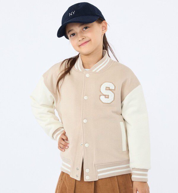 SHIPS KIDS「SHIPS KIDS:100～130cm /スタジアム ジャケット」|ブルゾン・スタジャン|