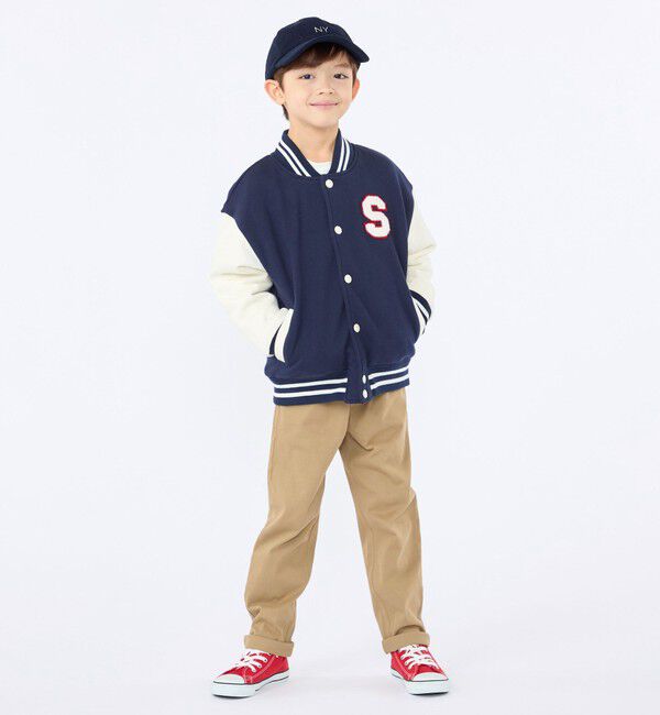 SHIPS KIDS「SHIPS KIDS:100～130cm /スタジアム ジャケット」|ブルゾン・スタジャン|