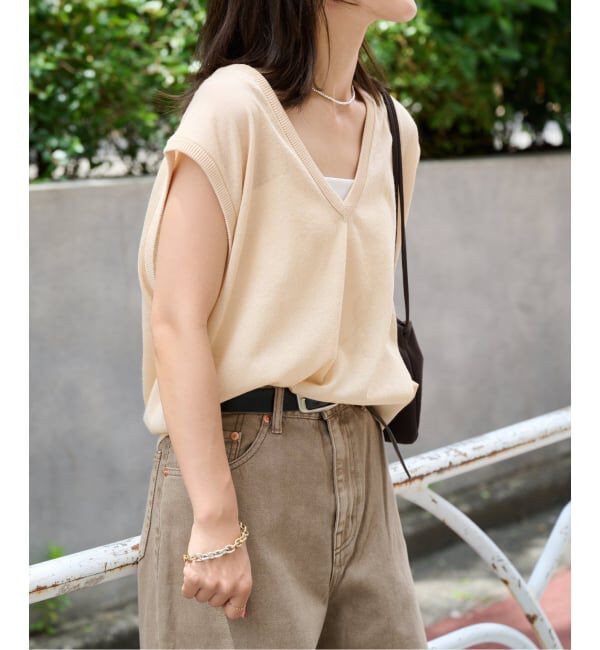 OUTDOOR PRODUCTS Usual Things「ハイゲージシアーVネックベスト」|ベスト・ジレ|