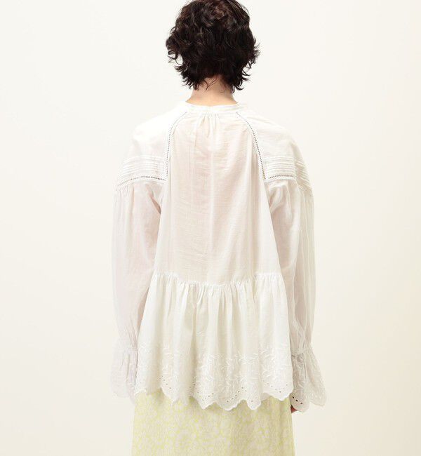 TOMORROWLAND BUYING WEAR「ne Quittez pas Cotton Voile Gather ブラウス」|シャツ・ブラウス|