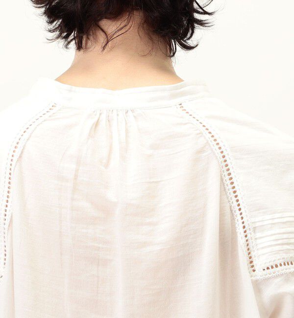 TOMORROWLAND BUYING WEAR「ne Quittez pas Cotton Voile Gather ブラウス」|シャツ・ブラウス|