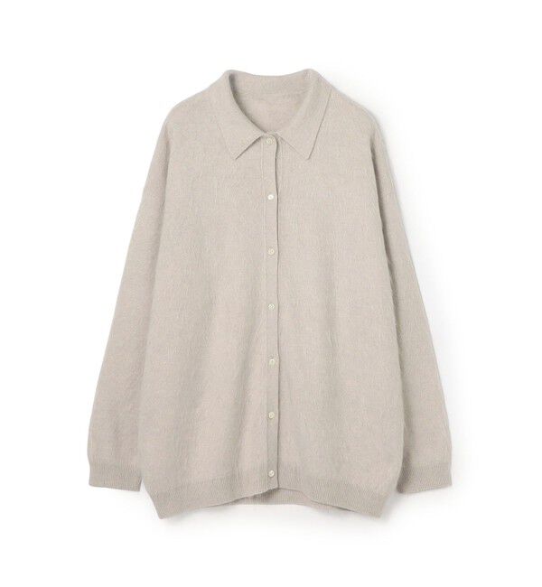 DES PRES「カシミヤファーニット シャツカラーカーディガン」|カーディガン|43 ベージュ