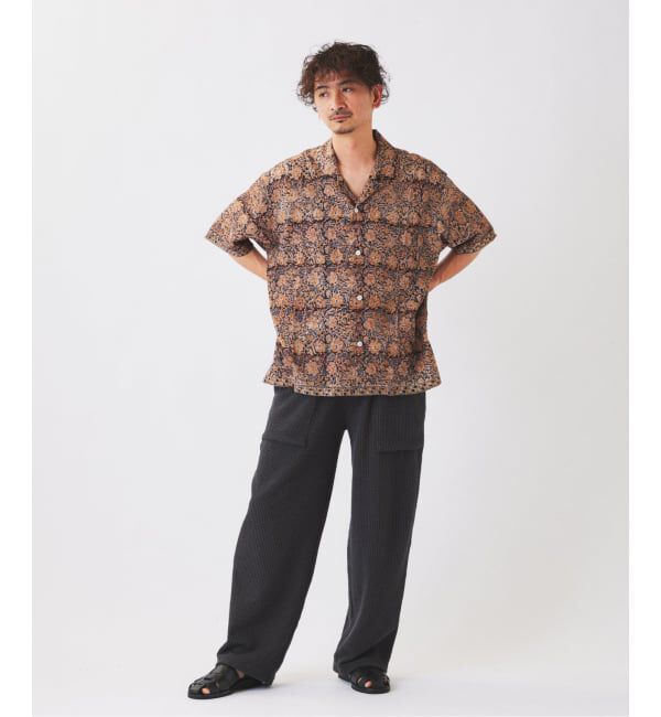 JOURNAL STANDARD relume「bunai / ブナイ 別注 カラマカリ プリント オープンカラー 半袖シャツ」|シャツ・ブラウス|