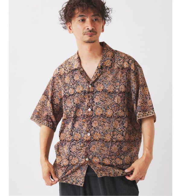 JOURNAL STANDARD relume「bunai / ブナイ 別注 カラマカリ プリント オープンカラー 半袖シャツ」|シャツ・ブラウス|