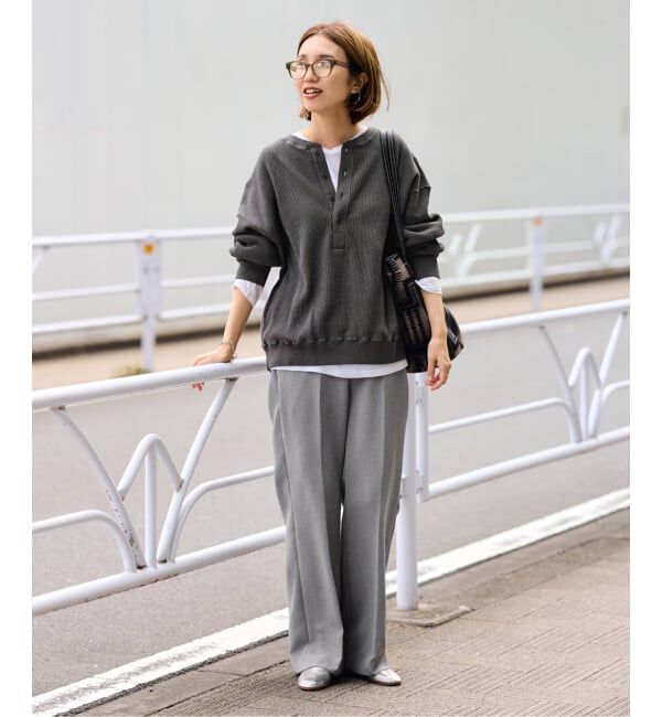 FRAMeWORK「≪WEB限定 / 追加≫ワッフルヘンリープルオーバー」|Tシャツ・カットソー|