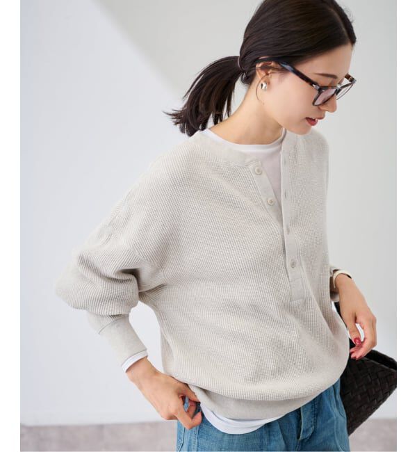 FRAMeWORK「≪WEB限定 / 追加≫ワッフルヘンリープルオーバー」|Tシャツ・カットソー|