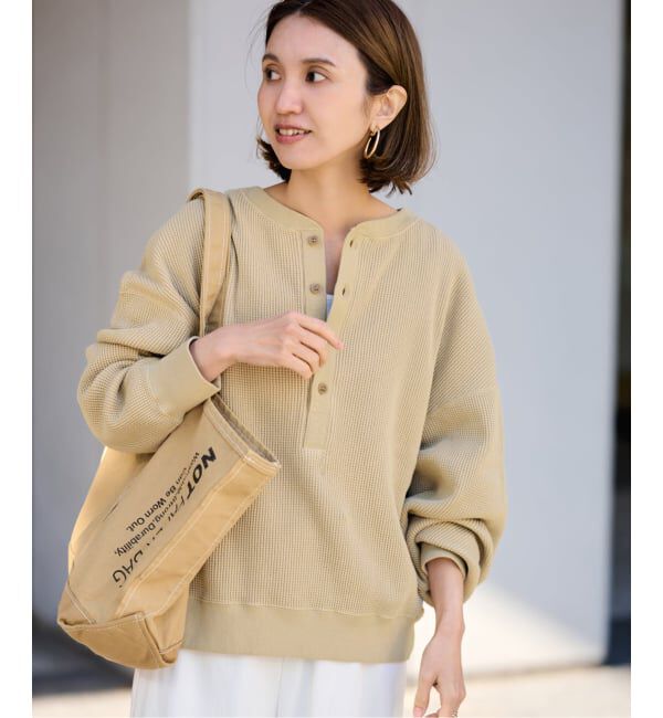 FRAMeWORK「≪WEB限定 / 追加≫ワッフルヘンリープルオーバー」|Tシャツ・カットソー|