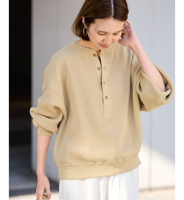 FRAMeWORK「≪WEB限定 / 追加≫ワッフルヘンリープルオーバー」|Tシャツ・カットソー|