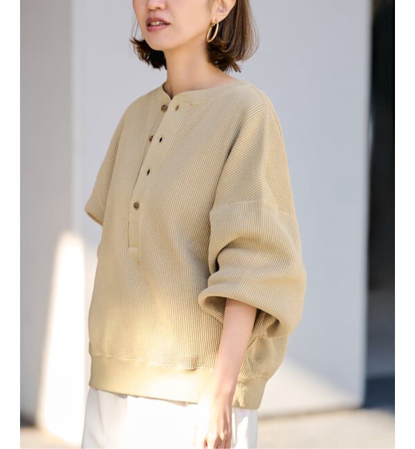 FRAMeWORK「≪WEB限定 / 追加≫ワッフルヘンリープルオーバー」|Tシャツ・カットソー|
