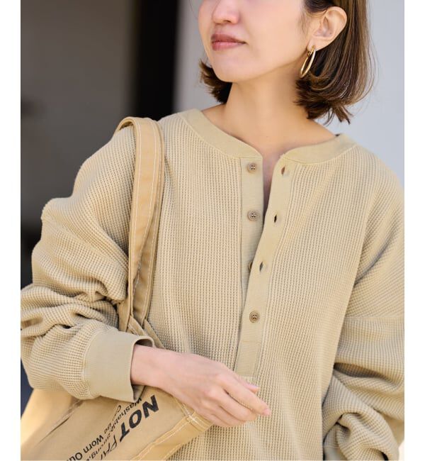 FRAMeWORK「≪WEB限定 / 追加≫ワッフルヘンリープルオーバー」|Tシャツ・カットソー|