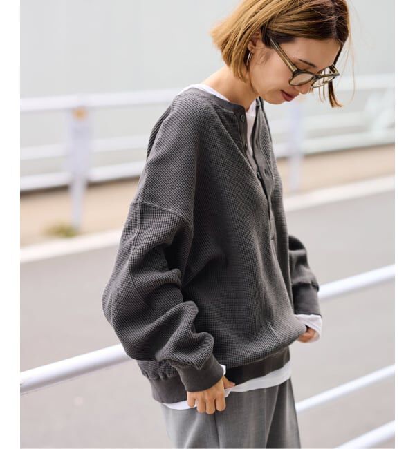 FRAMeWORK「≪WEB限定 / 追加≫ワッフルヘンリープルオーバー」|Tシャツ・カットソー|