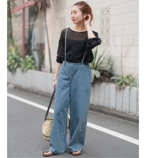 Spick and Span「《新色有り / 追加》メッシュリネンルーズプルオーバー」|シャツ・ブラウス|