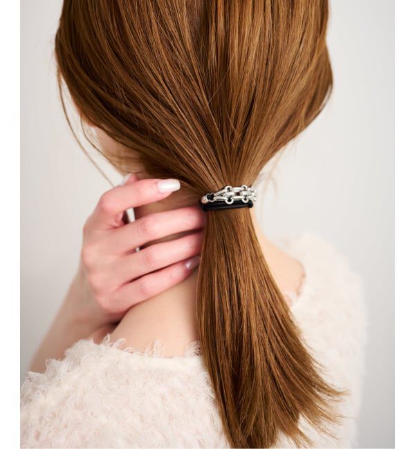 U by SPICK&SPAN「heyep / ヘイップ Chunky Chain Hair Ties 3piece」|その他|