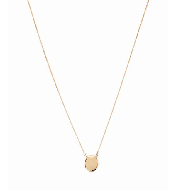 Lilas by Spick&Span「《WEB限定予約》10mmオーバルニュアンスモチーネックレス K10」|ネックレス|