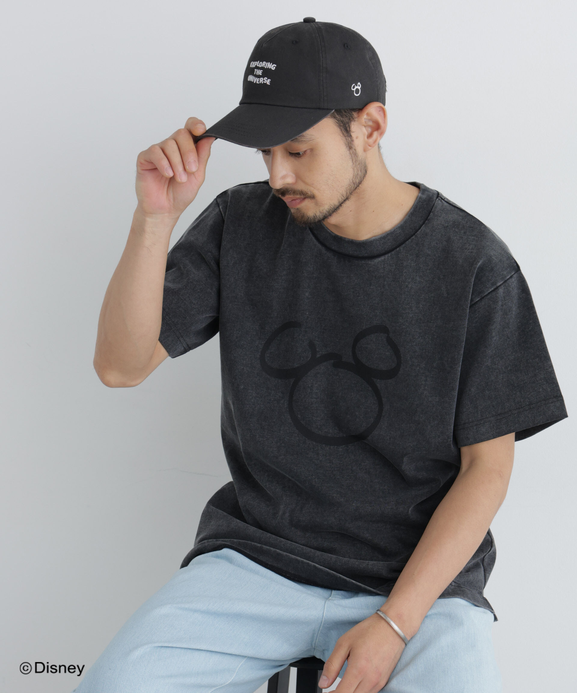 NANO universe「NANO&times;DISNEY ミッキーマウス フェードTシャツ」|Tシャツ・カットソー|