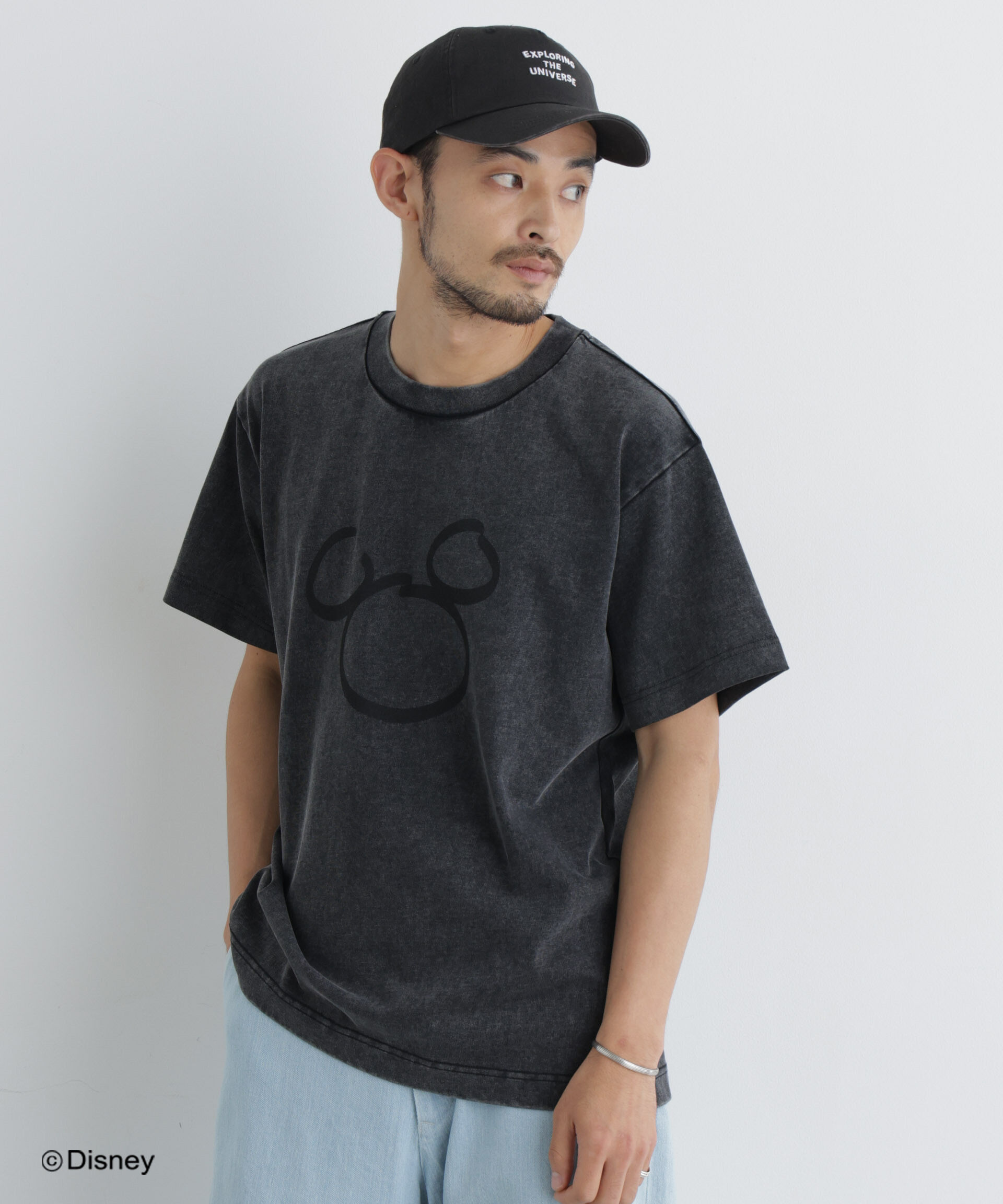 NANO universe「NANO&times;DISNEY ミッキーマウス フェードTシャツ」|Tシャツ・カットソー|
