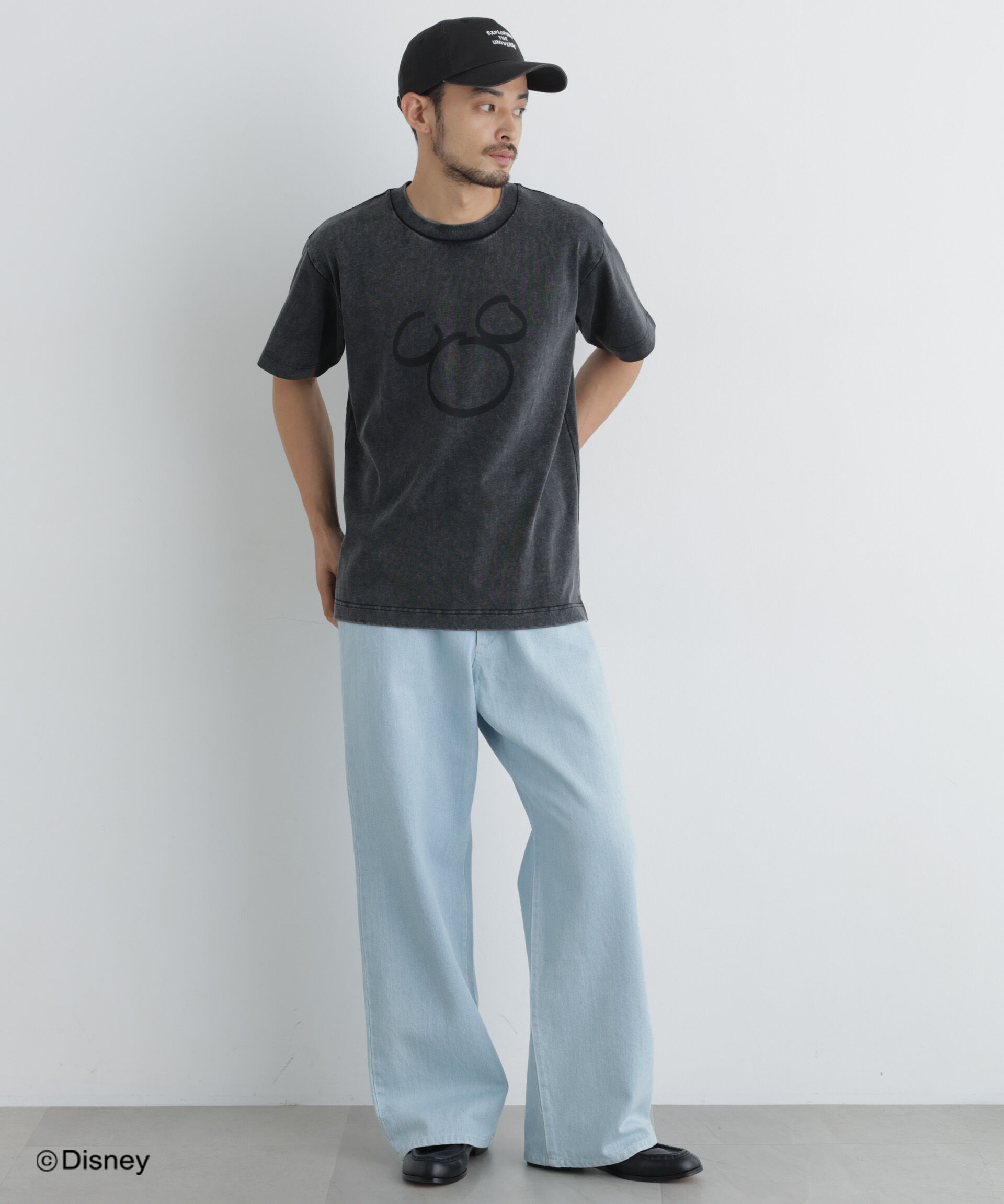 NANO universe「NANO&times;DISNEY ミッキーマウス フェードTシャツ」|Tシャツ・カットソー|