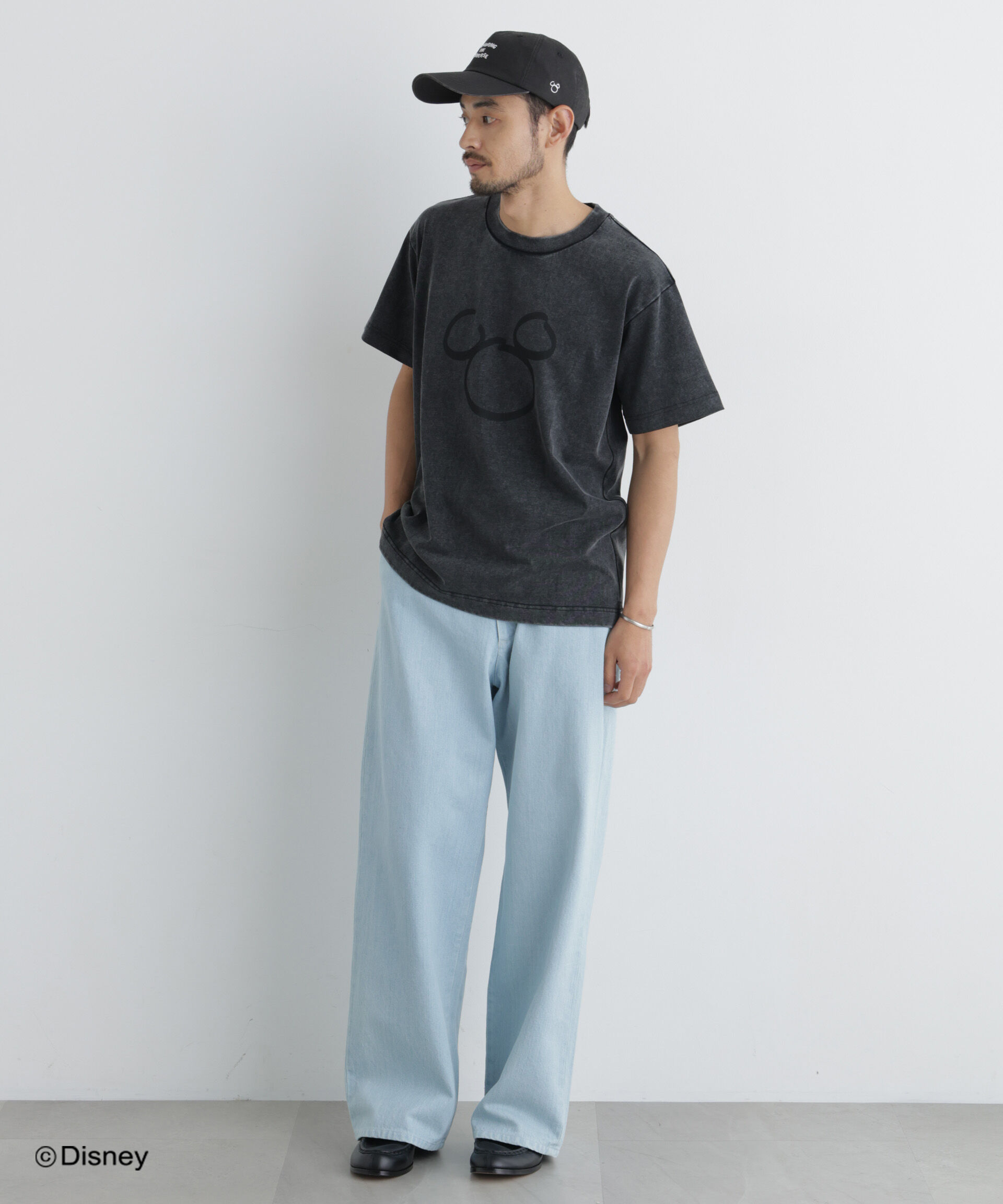 NANO universe「NANO&times;DISNEY ミッキーマウス フェードTシャツ」|Tシャツ・カットソー|