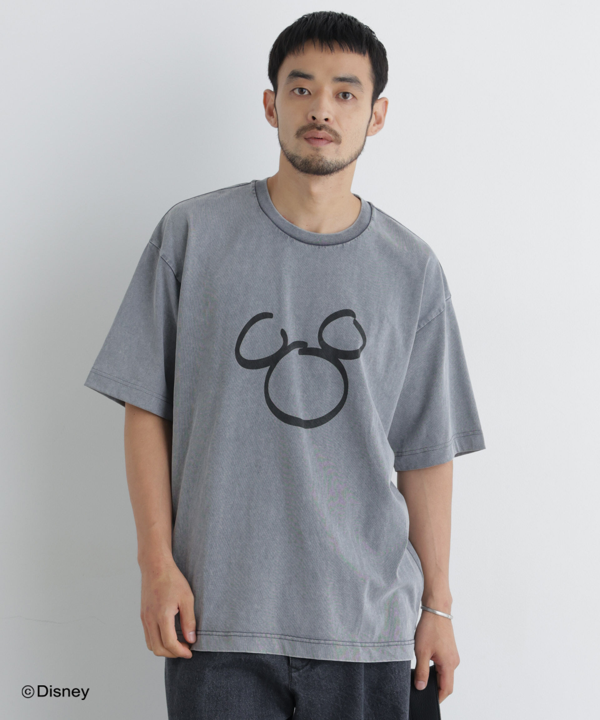 NANO universe「NANO&times;DISNEY ミッキーマウス フェードTシャツ」|Tシャツ・カットソー|