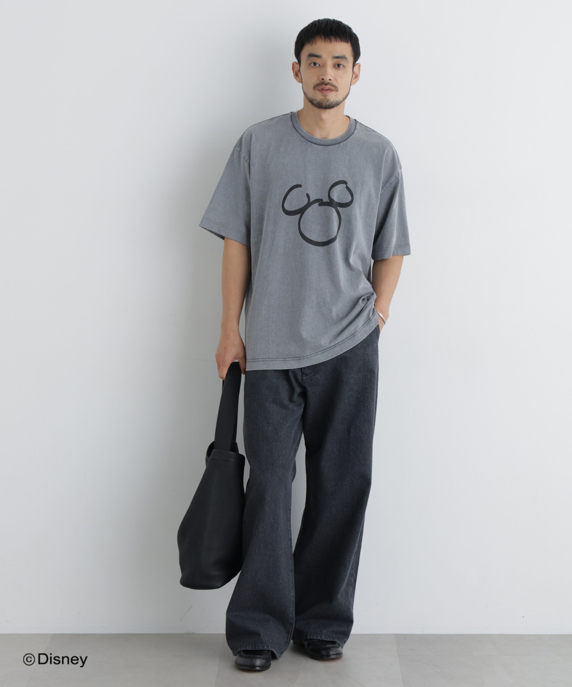 NANO universe「NANO&times;DISNEY ミッキーマウス フェードTシャツ」|Tシャツ・カットソー|