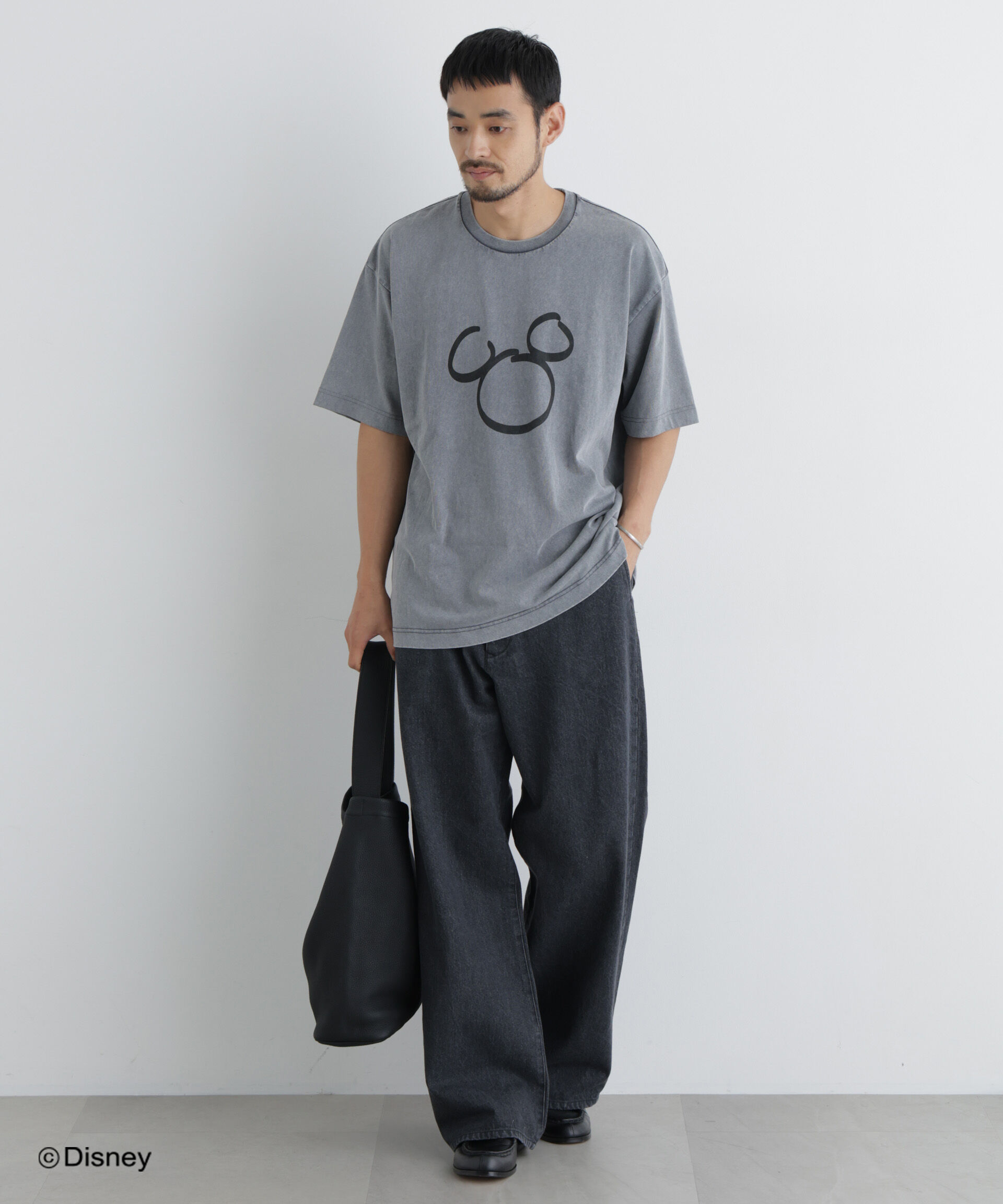 NANO universe「NANO&times;DISNEY ミッキーマウス フェードTシャツ」|Tシャツ・カットソー|