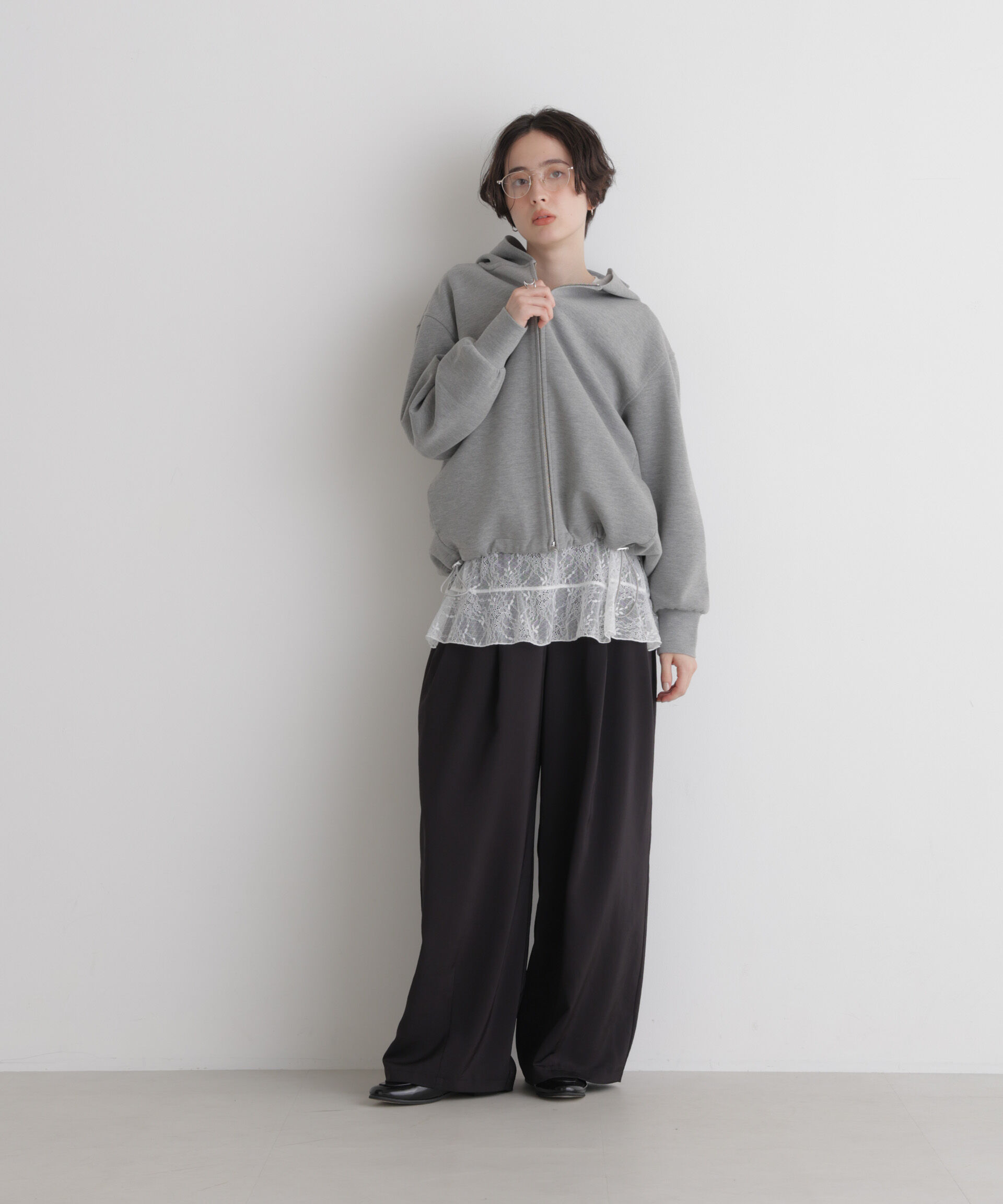NANO universe「ダンボールドロストパーカー」|Tシャツ・カットソー|