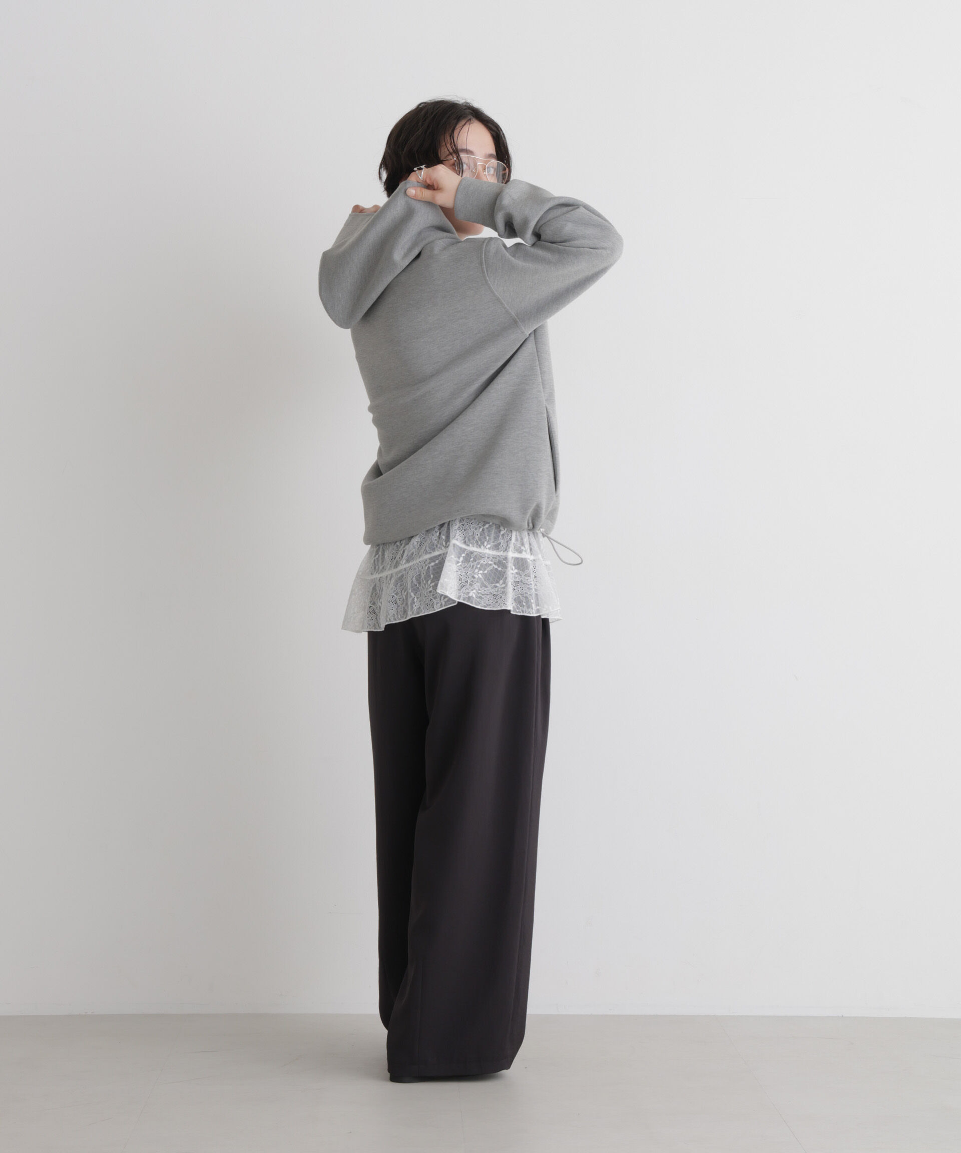 NANO universe「ダンボールドロストパーカー」|Tシャツ・カットソー|
