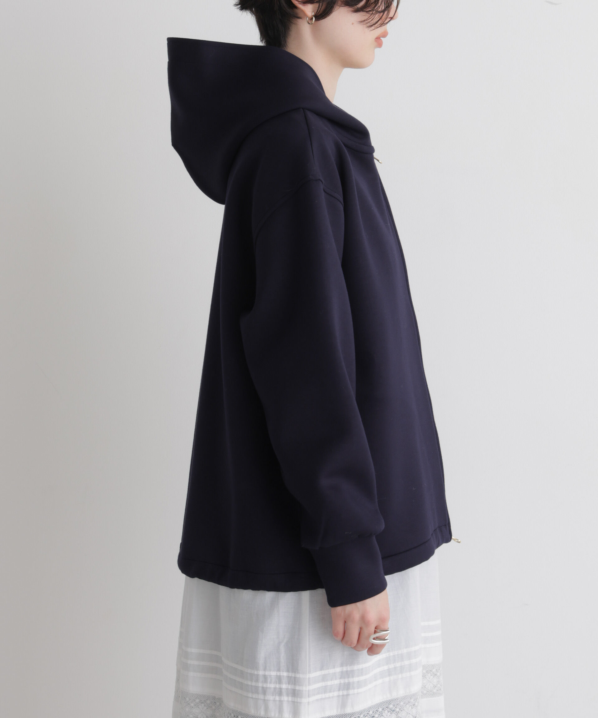 NANO universe「ダンボールドロストパーカー」|Tシャツ・カットソー|