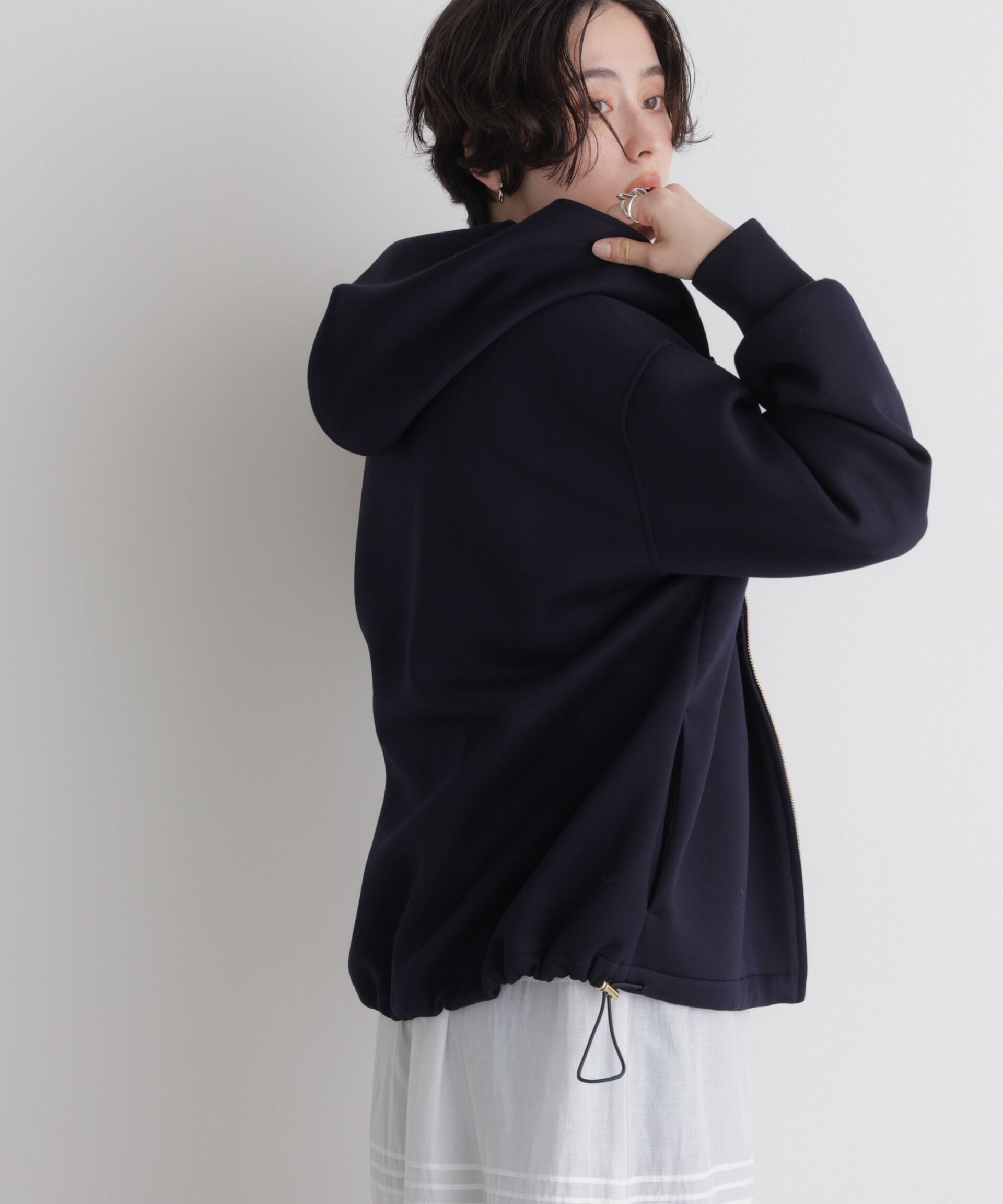 NANO universe「ダンボールドロストパーカー」|Tシャツ・カットソー|