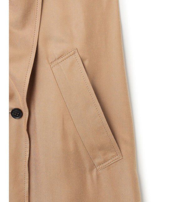 BEIGE,「COBURN / シルク混ロングステンカラーコート」|ステンカラーコート|