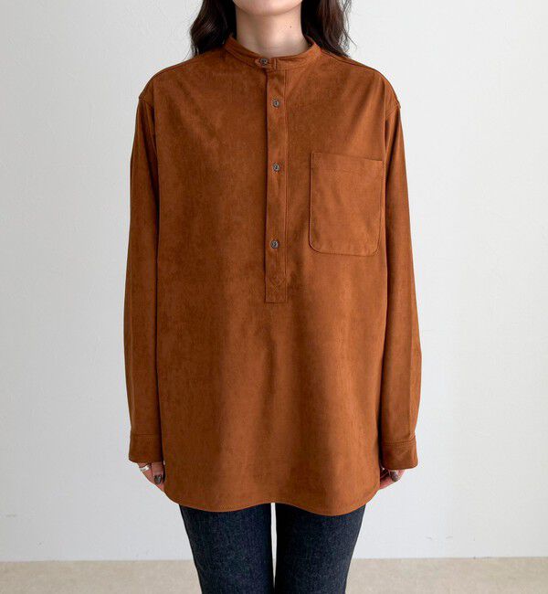 fredy emue「【LANCER CLOTHING CORPORATION】STANDCOLLAR SHIRTS SUEDE」|シャツ・ブラウス|