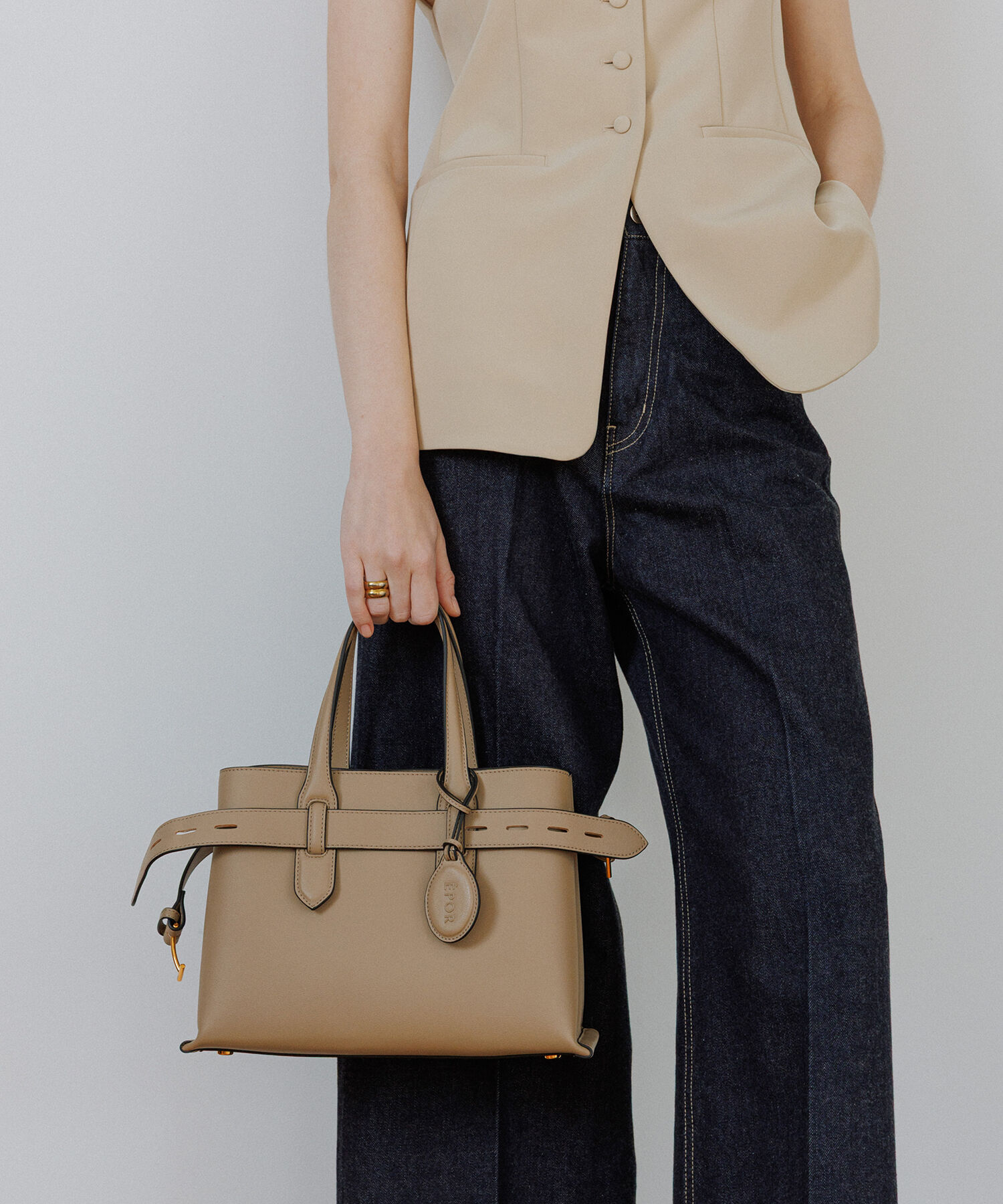 ROPE「【E'POR】A BAG Medium/通勤・26AW」|ハンドバッグ|