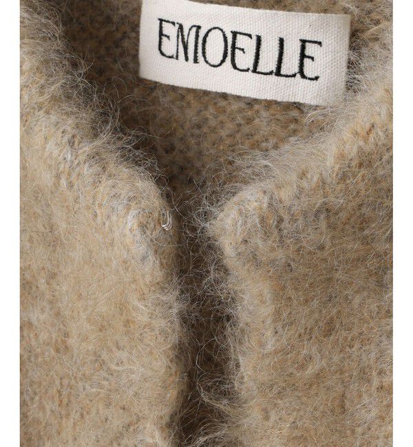 ADAM ET ROPE'「【EMOELLE】モヘアファーボレロカーディガン」|カーディガン|