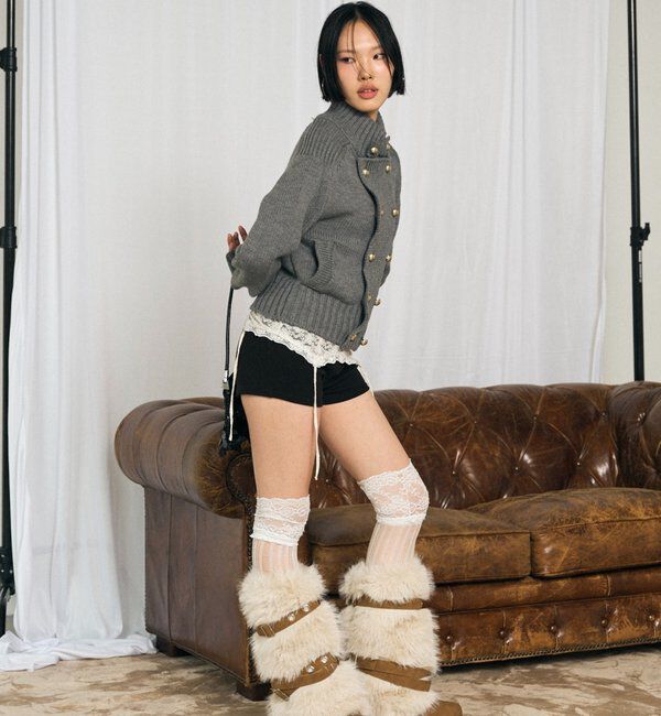  「【26AW LOOK掲載品番】ヘリテージWボタンニット」|ニット・セーター|