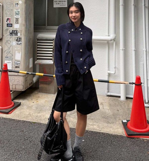  「【26AW LOOK掲載品番】ヘリテージWボタンニット」|ニット・セーター|