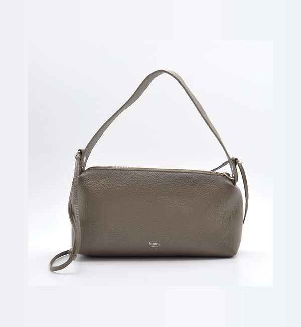 Rouge vif「【blancle/ブランクレ】レザー 台形 2WAYショルダーバッグ/S.LEA」|ショルダー・メッセンジャー|グレージュ